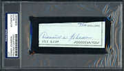 Dennis Johnson Autographed Cut Signature From Check Seattle Sonics PSA/DNA Stock #99216