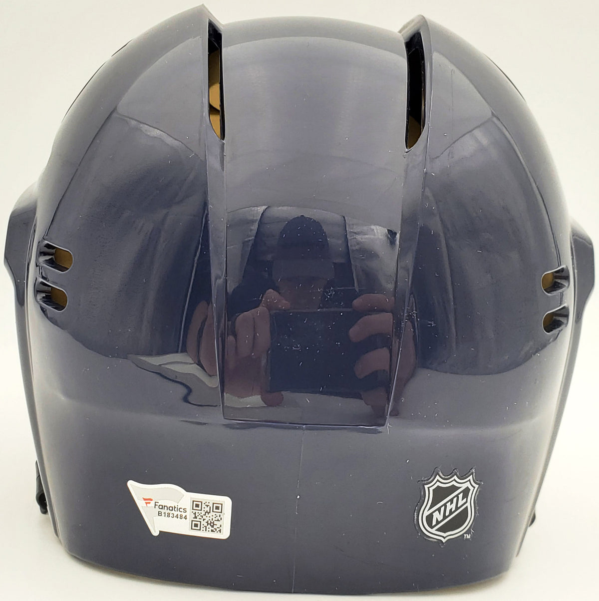 Morgan Geekie Autographed Seattle Kraken Blue Mini Helmet Fanatics Holo Stock #197085
