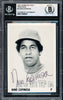 Nino Espinosa Autographed 1975 Stewart Sandwiches Rookie Card #10 Tidewater Tides Beckett BAS #17068947
