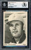 Jim Leyland Autographed 1975 TCMA Rookie Card #1 Clinton Pilots Beckett BAS #17069654