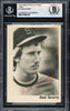 Rod Scurry Autographed 1976 TCMA Rookie Card #7 Shreveport Captains Beckett BAS #17069730