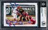 Juan Soto Autographed 2021 Topps Opening Day Card #213 New York Mets Beckett BAS #17069738