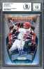 Juan Soto Autographed 2020 Panini Prizm Fireworks Card #F8 New York Mets Auto Grade Gem Mint 10 Beckett BAS #17039453