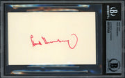Hank Greenberg Autographed 3x5 Index Card Detroit Tigers Beckett BAS #17070428