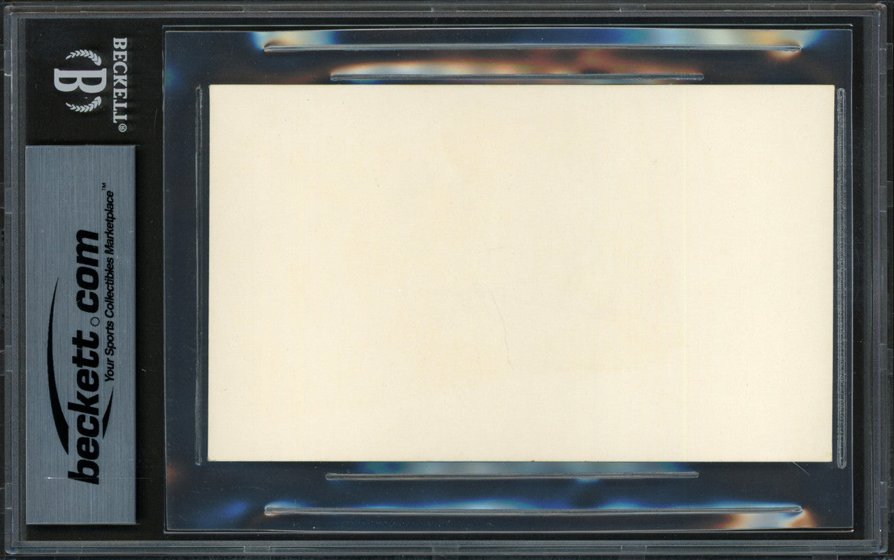 Hank Greenberg Autographed 3x5 Index Card Detroit Tigers Beckett BAS #17070428