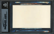 Hank Greenberg Autographed 3x5 Index Card Detroit Tigers Beckett BAS #17070428