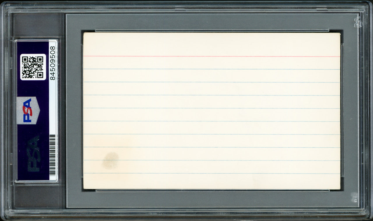 Jim Brown Autographed 3x5 Index Card Cleveland Browns PSA/DNA #84509508
