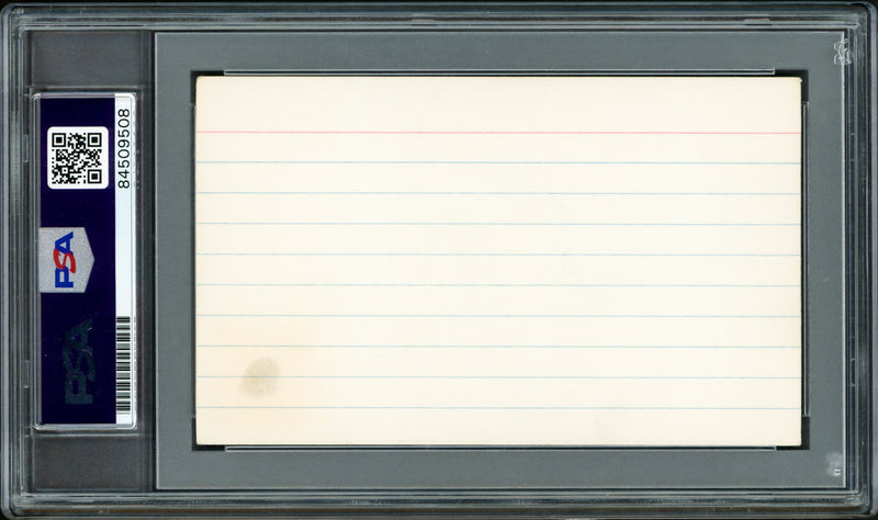 Jim Brown Autographed 3x5 Index Card Cleveland Browns PSA/DNA #84509508