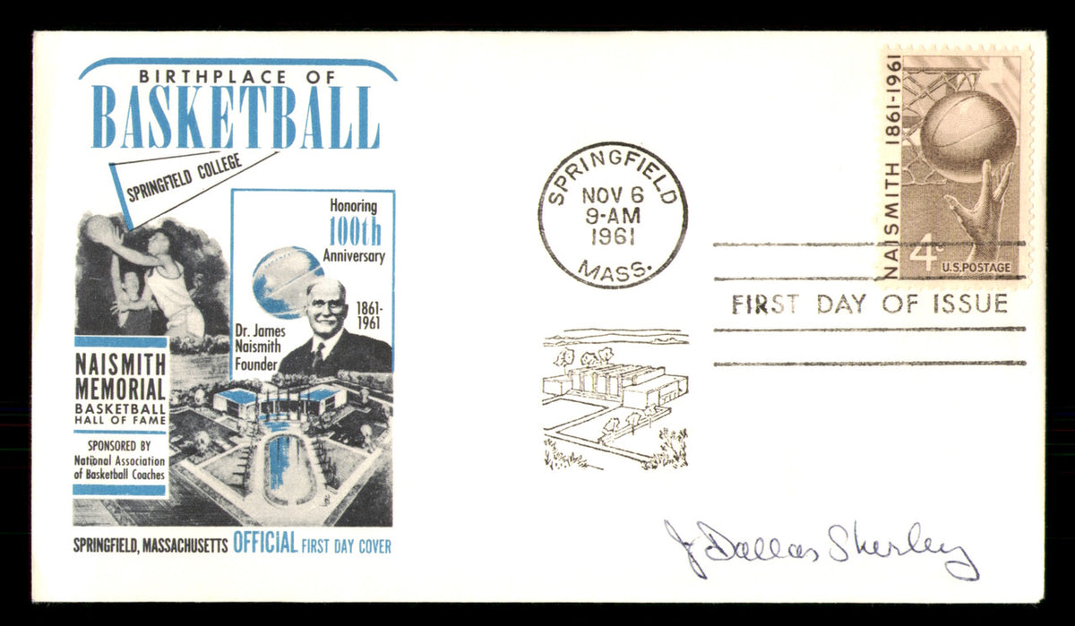 Dallas Shirley Autographed 1961 First Day Cover NBA Referee SKU #234866