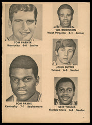Fred Brown, Jim Brewer & Jim Cleamons Autographed Magazine Page SKU #234928