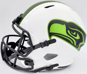 Kam Chancellor Autographed Seattle Seahawks Lunar Eclipse White Full Size Replica Speed Helmet MCS Holo Stock #197178