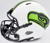 Kam Chancellor Autographed Seattle Seahawks Lunar Eclipse White Full Size Replica Speed Helmet MCS Holo Stock #197178