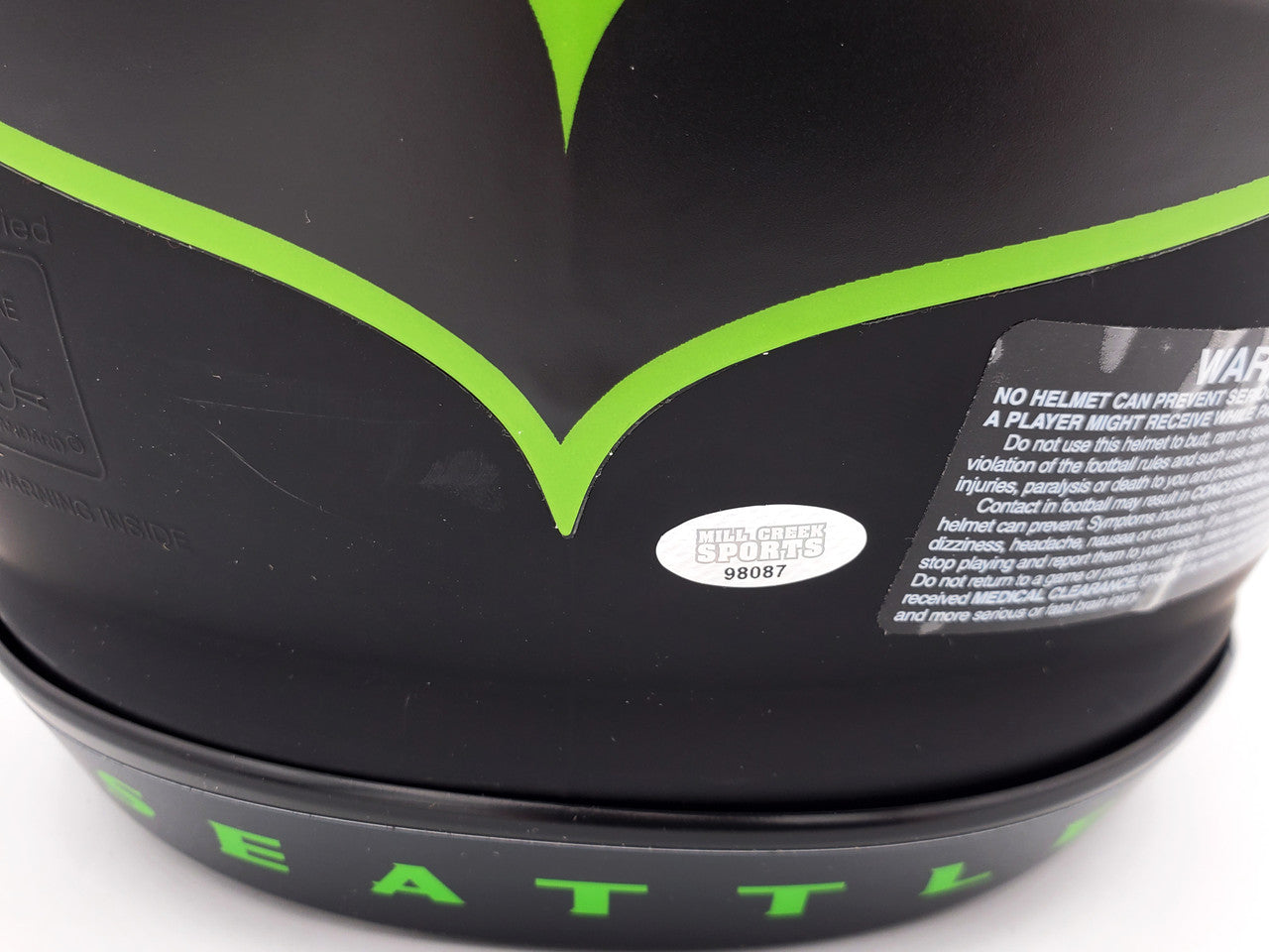 Kam Chancellor Autographed Seattle Seahawks Eclipse Black Full Size Authentic Speed Helmet "SB Champs" MCS Holo Stock #197180