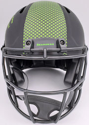 Kam Chancellor Autographed Seattle Seahawks Eclipse Black Full Size Authentic Speed Helmet "SB Champs" MCS Holo Stock #197180