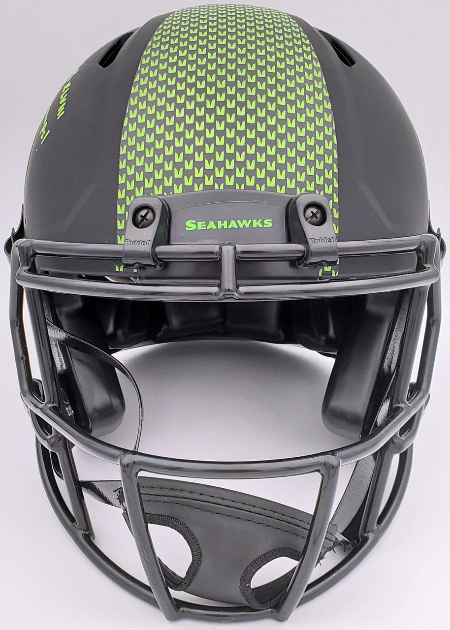 Kam Chancellor Autographed Seattle Seahawks Eclipse Black Full Size Authentic Speed Helmet "SB Champs" MCS Holo Stock #197180