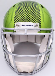 Kam Chancellor Autographed Seattle Seahawks Flash Green Full Size Authentic Speed Helmet "SB Champs" MCS Holo Stock #197182