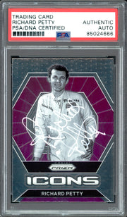 Richard Petty Autographed 2022 Panini Prizm Card #81 Card Nascar PSA/DNA Stock #235071