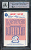 Jerry West Autographed 1996-97 Stadium Club Finest Reprints Card #48 Card Los Angeles Lakers Auto Grade Gem Mint 10 #/333 Beckett BAS Stock #235075
