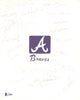 1973 Atlanta Braves Autographed 8x10 Cut Signature With 21 Total Signatures Including Hank Aaron Beckett BAS #A10003