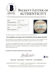 1955 Washington Senators Autographed Official NL Baseball With 4 Total Signatures Including Joe Haynes Beckett BAS #A59241