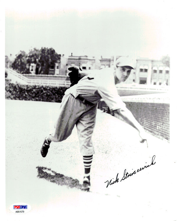 Nick Strincevich Autographed 8x10 Photo Boston Braves PSA/DNA #AB51579