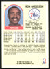 Ron Anderson Autographed 1989-90 Hoops Card #32 Philadelphia 76ers SKU #149758