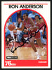Ron Anderson Autographed 1989-90 Hoops Card #32 Philadelphia 76ers SKU #149779