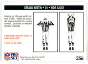 Gerald Austin Autographed 1991 Pro Set Card #356 NFL Official SKU #145998
