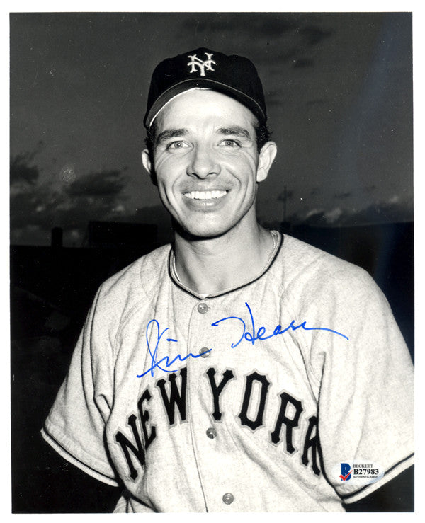 Jim Hearn Autographed 8x10 Photo New York Giants Beckett BAS #B27983