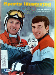 Billy Kidd & Jimmy Huega Autographed Sports Illustrated Magazine Winter Olympics "To Stan" Beckett BAS #B63848