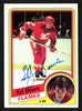 Ed Beers Autographed 1984-85 Topps Card #24 Calgary Flames SKU #152050
