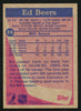 Ed Beers Autographed 1984-85 Topps Card #24 Calgary Flames SKU #152051