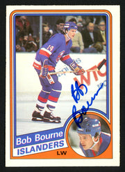 Bob Bourne Autographed 1984-85 O-Pee-Chee Card #123 New York Islanders SKU #151835