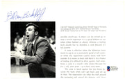Butch Van Breda Kolff Autographed 8x5 Magazine Page Photo New York Knicks Beckett BAS #C01934