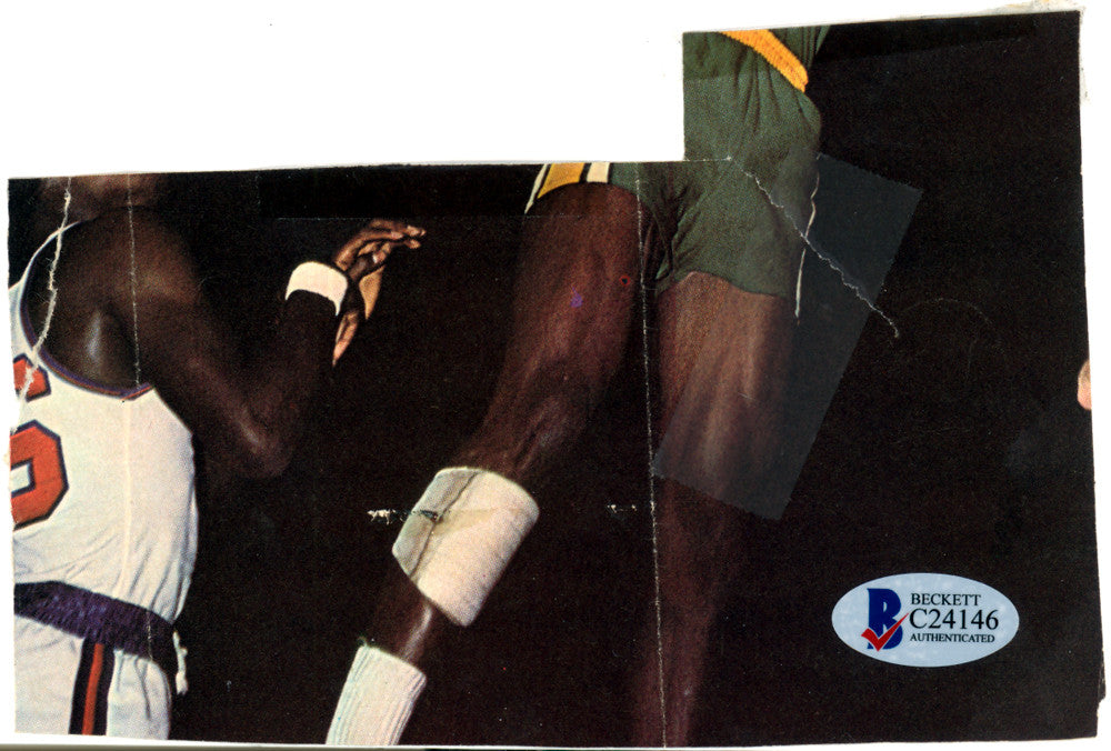 Elvin Hayes Art Williams & Jim Barnett Autographed 4x6 Magazine Page Photo Beckett BAS #C24146
