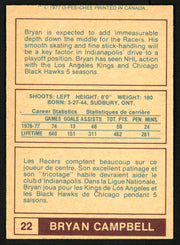 Bryan Campbell Autographed 1977-78 WHA O-Pee-Chee Card #22 Edmonton Oilers SKU #151337