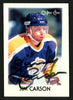 Jimmy Carson Autographed 1987-88 O-Pee-Chee Mini Rookie Card #6 Los Angeles Kings SKU #149929