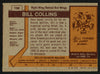 Bill Collins Autographed 1973-74 Topps Card #158 Detroit Red Wings SKU #149988