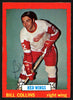 Bill Collins Autographed 1973-74 Topps Card #158 Detroit Red Wings SKU #149988
