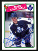 Russ Courtnall Autographed 1988-89 O-Pee-Chee Card #183 Toronto Maple Leafs SKU #152044