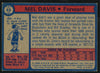 Mel Davis Autographed 1974-75 Topps Card #43 New York Knicks SKU #150054
