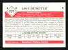 Don Demeter Autographed 1979 TCMA Card #237 Brooklyn Dodgers SKU #153633