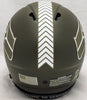 Seattle Seahawks Army Green Full Size Authentic Speed Unsigned Helmet Salute To Service Stock #208804