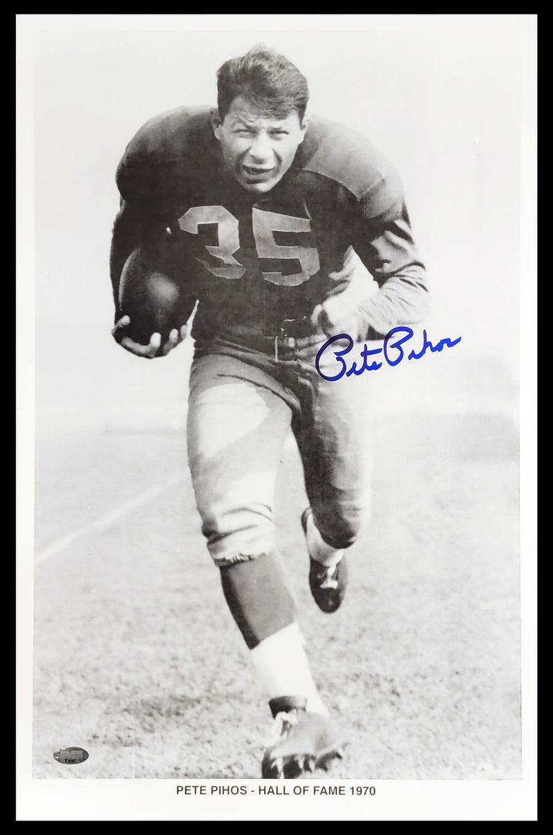 Pete Pihos Autographed 11x17 Photo Philadelphia Eagles MCS Holo Stock #209012