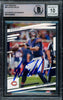 Justin Fields Autographed 2021 Panini Prestige Rookie Card #48 Chicago Bears Auto Grade Gem Mint 10 Beckett BAS Stock #220727