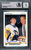 Jaromir Jagr Autographed 1990-91 Upper Deck Rookie Card #356 Pittsburgh Penguins Auto Grade Gem Mint 10 Beckett BAS Stock #220731