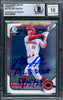 Matt McLain Autographed 2022 1st Bowman Chrome Rookie Card #BCP245 Cincinnati Reds Auto Grade Gem Mint 10 "MLB Debut 5/15/23" Beckett BAS Stock #220734