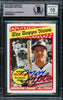Manny Machado Autographed 2018 Topps Heritage Card #292 Baltimore Orioles Auto Grade Gem Mint 10 Beckett BAS Stock #220739