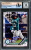 Julio Rodriguez Autographed 2019 Bowman Draft Rookie Card #BD60 Seattle Mariners Auto Grade Gem Mint 10 Beckett BAS Stock #220784