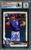 Fernando Tatis Jr. Autographed 2018 Bowman Chrome Prospects Card #BCP114 San Diego Padres Auto Grade Gem Mint 10 Beckett BAS Stock #220804